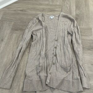 Old Navy light brown cardigan, longer length
